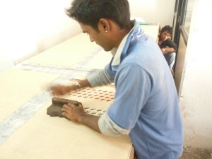 Block Printing by hand